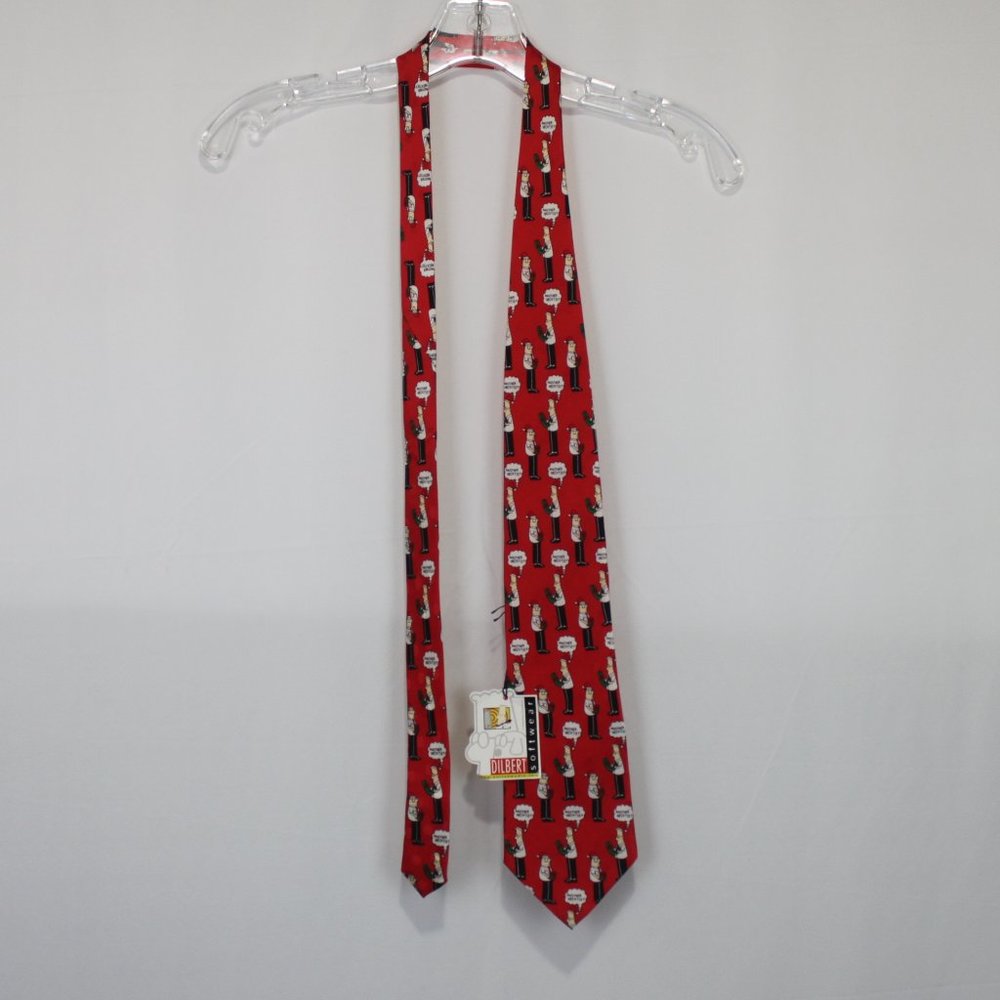 Dilbert Softwear Red Christmas Tie